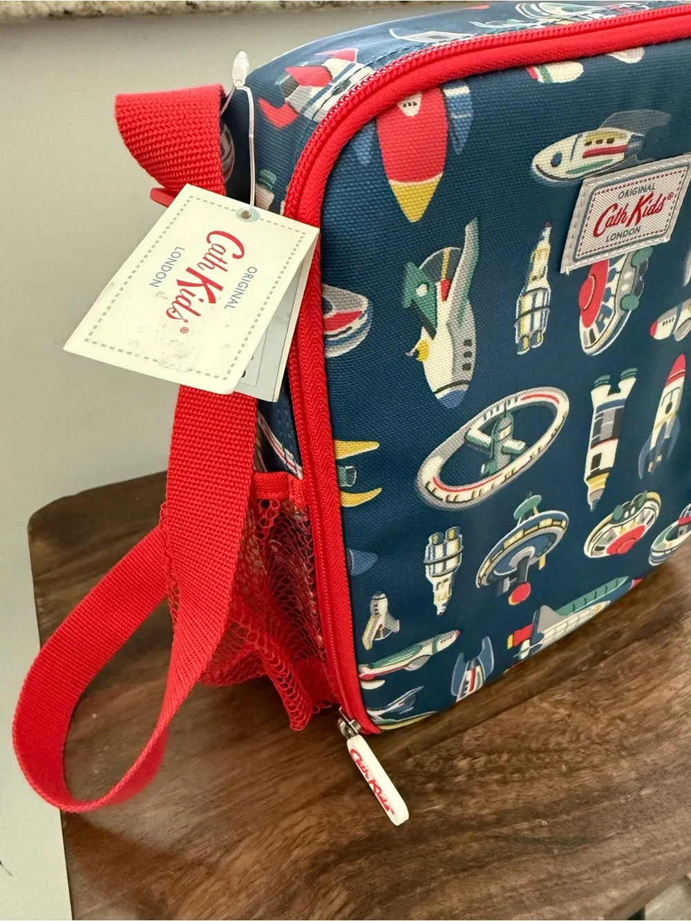 Cath Kids Navy Space Rockets Kids Lunch Bag